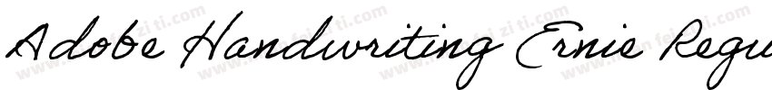 Adobe Handwriting Ernie Regular字体转换